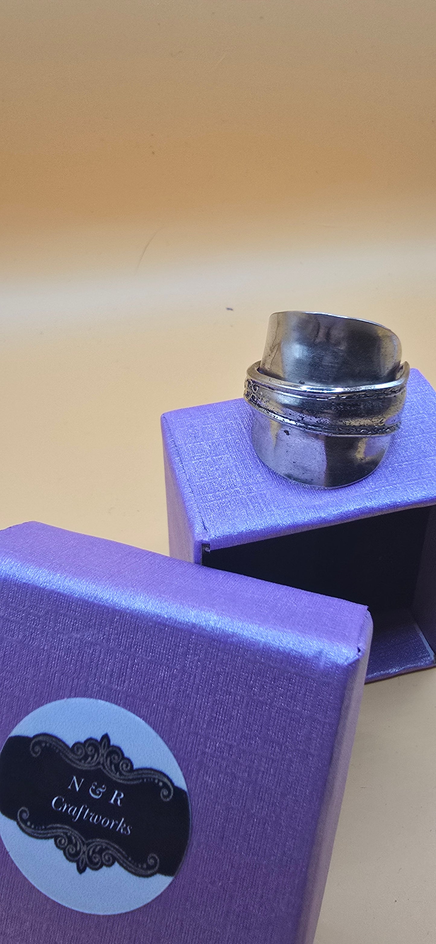 Own a piece of history with this sterling silver saddle ring.