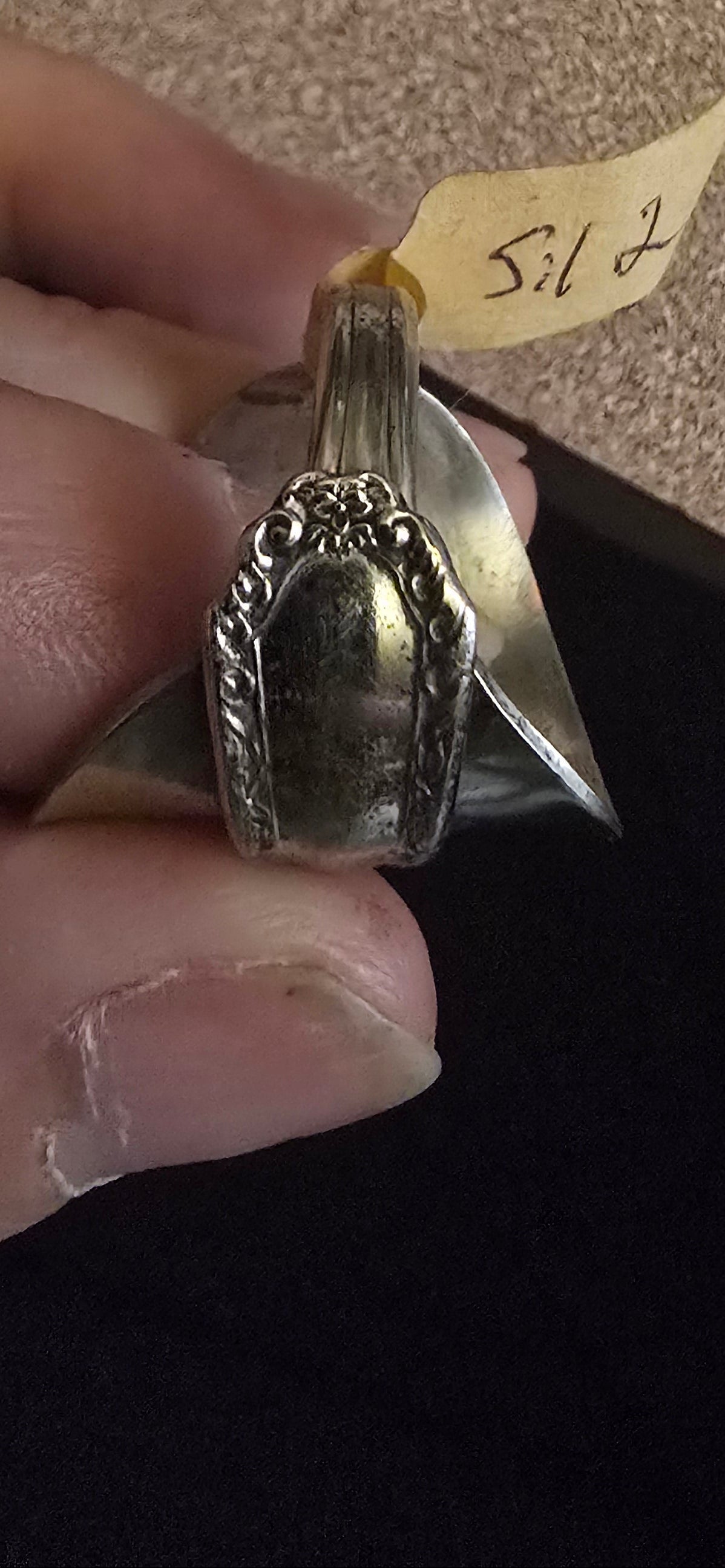 Own a piece of history with this sterling silver saddle ring.