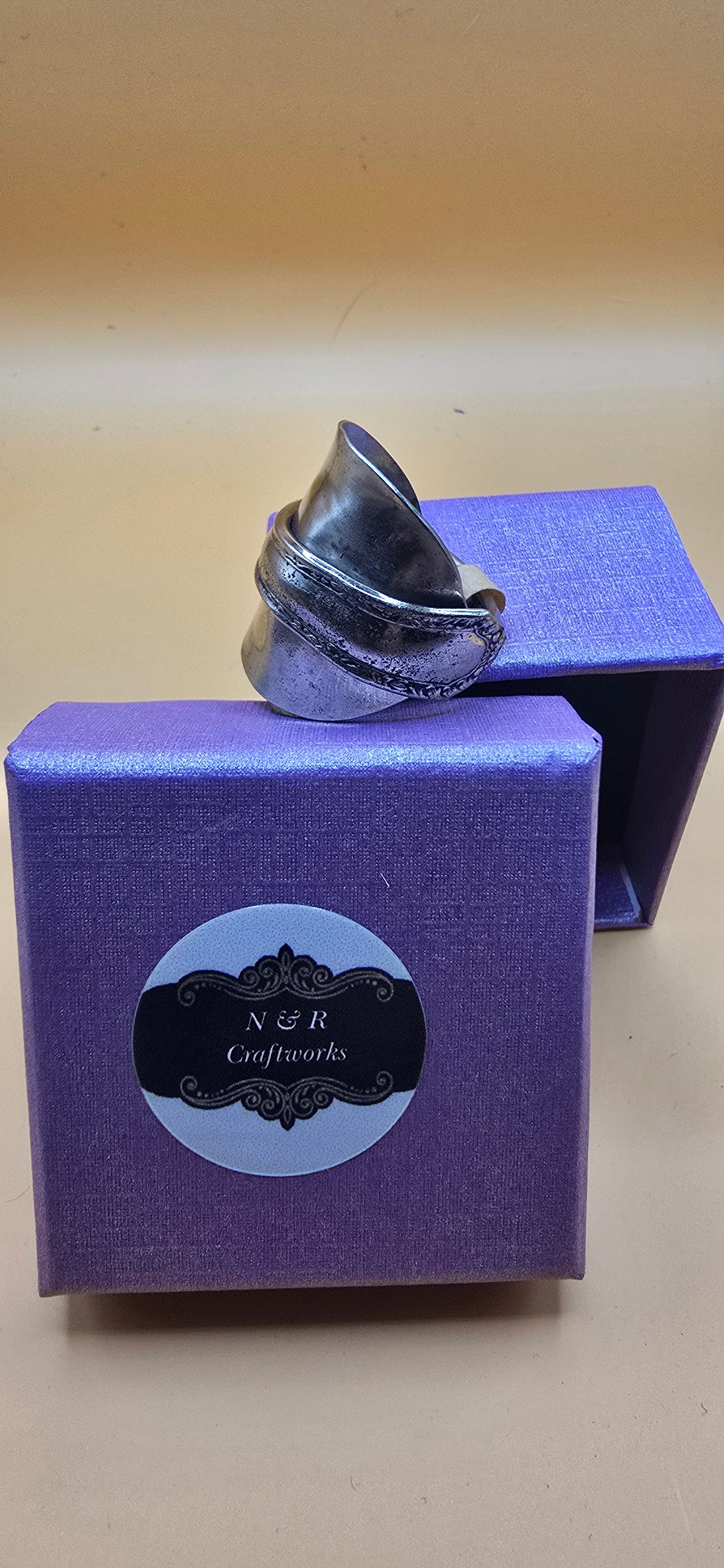 Own a piece of history with this sterling silver saddle ring.