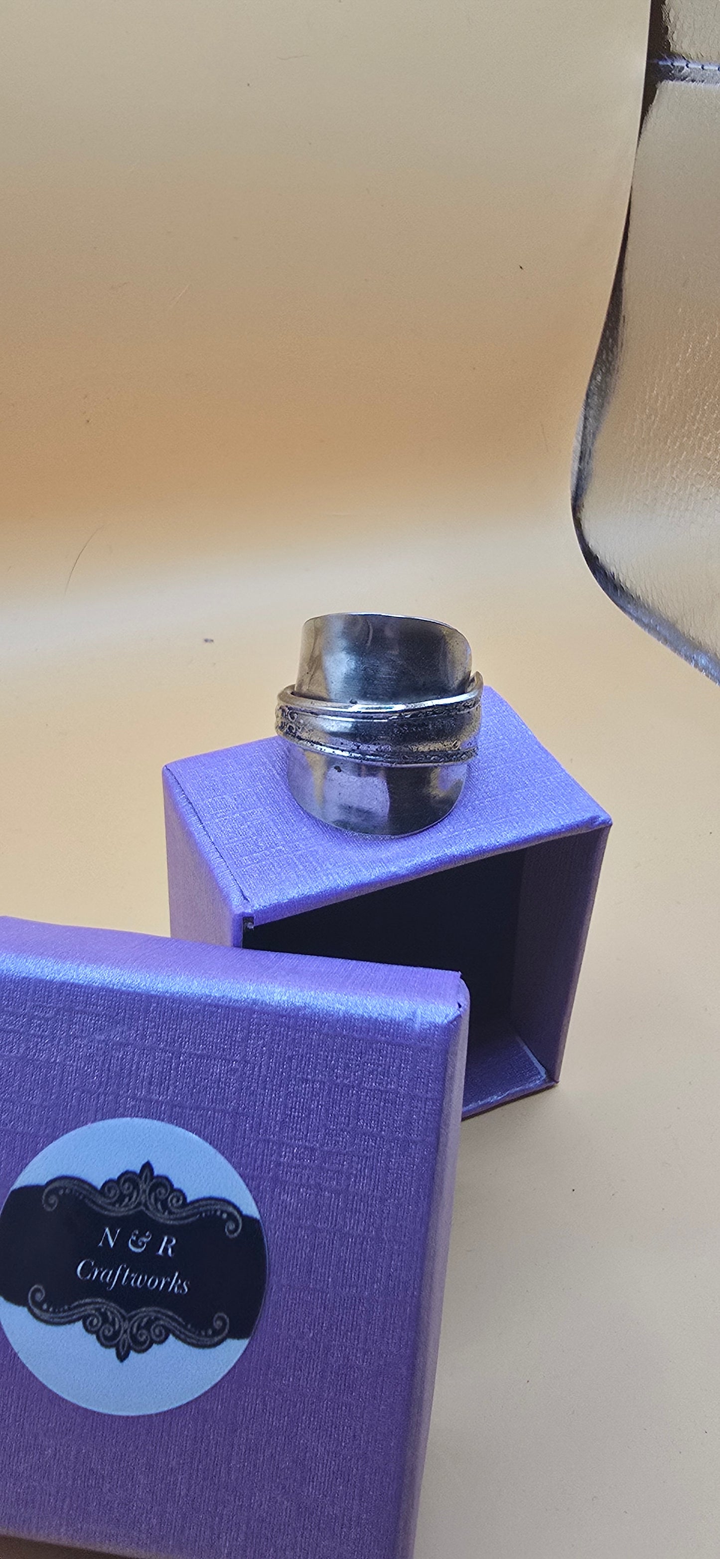 Own a piece of history with this sterling silver saddle ring.