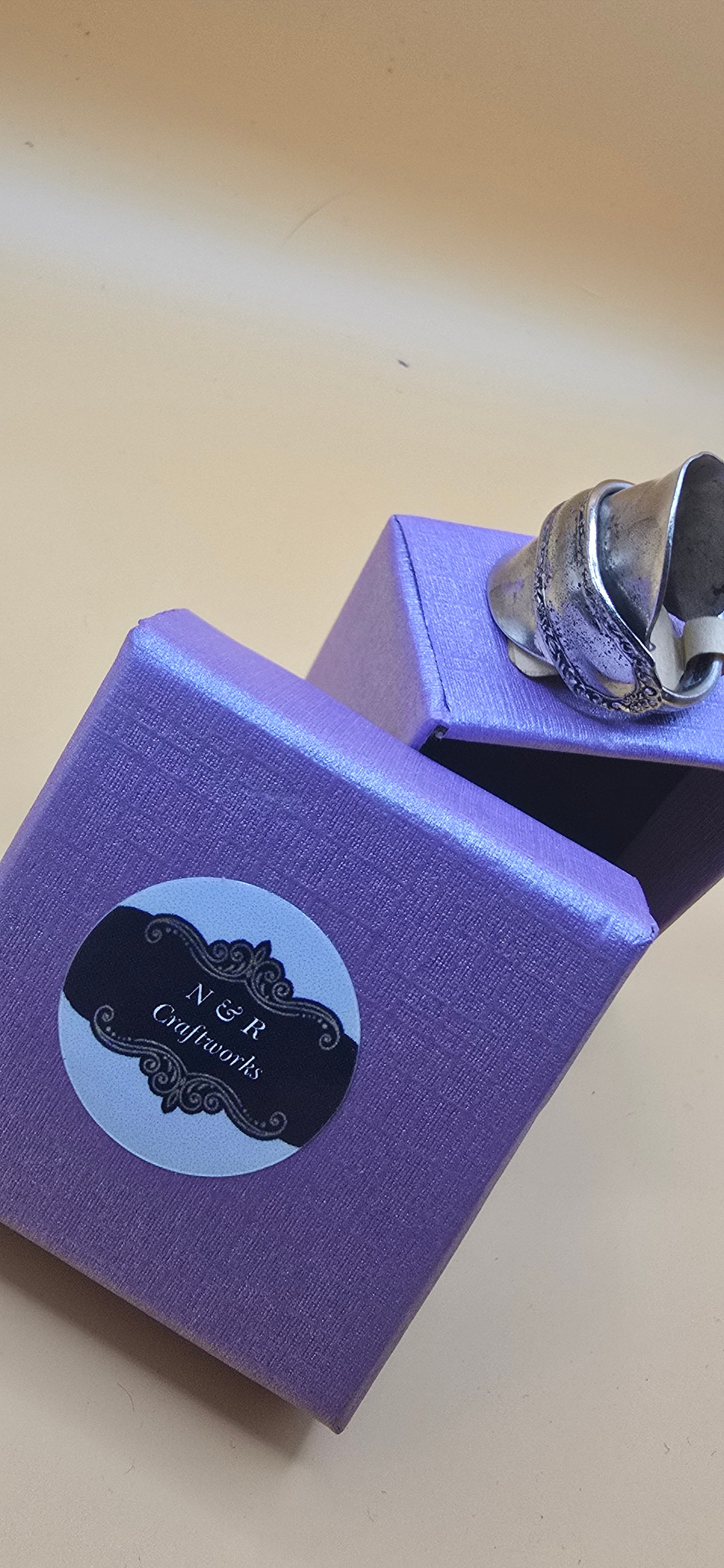 Own a piece of history with this sterling silver saddle ring.