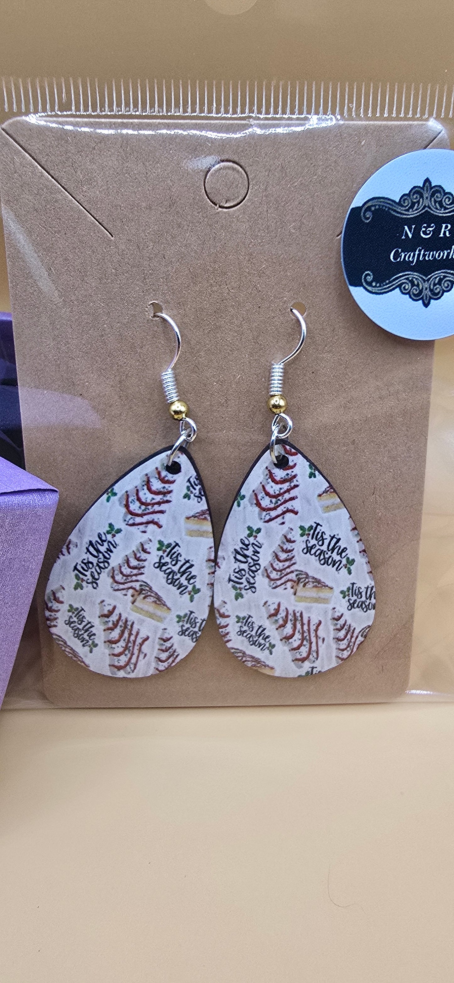 Show your love for the Holiday Season with these sublimated earrings