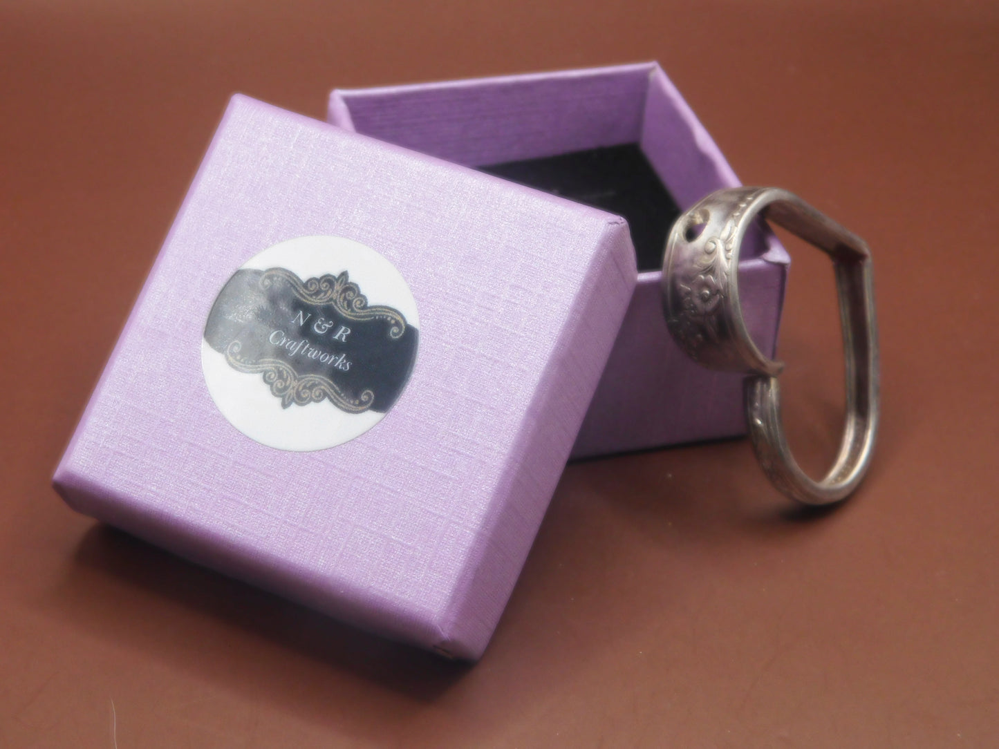 Large Heart pendant/keychain repurposed from Vintage spoon handle