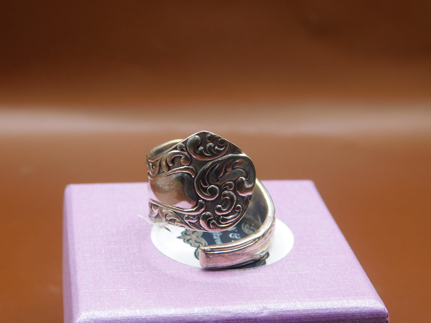 Elegant and Beautifully designed vintage repurposed spoon ring