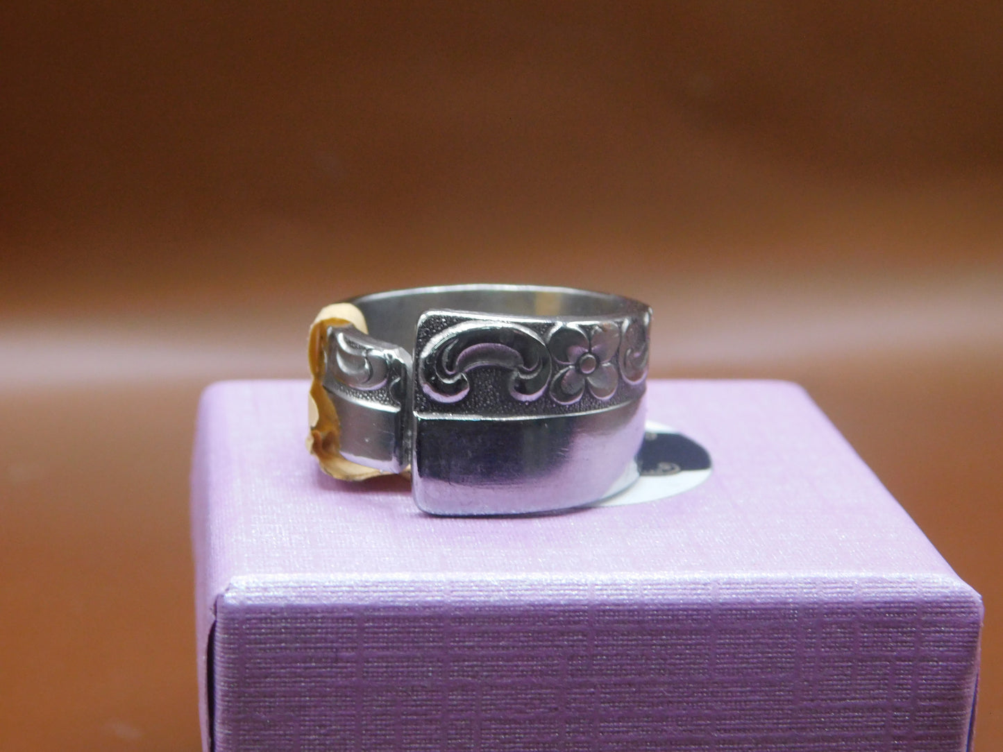 Beautiful and charming Band ring made from a repurposed spoon handle