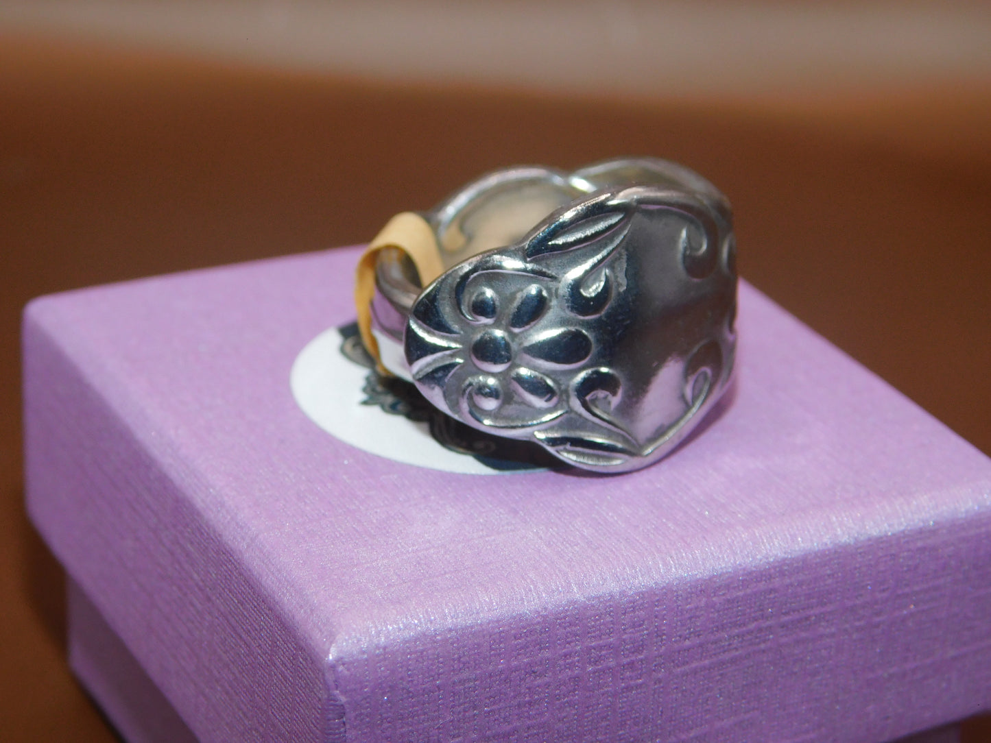 From Table to Treasure, repurposed spoon ring