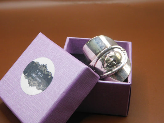 Beautiful, Elegant Gerber Baby Repurposed Spoon Ring