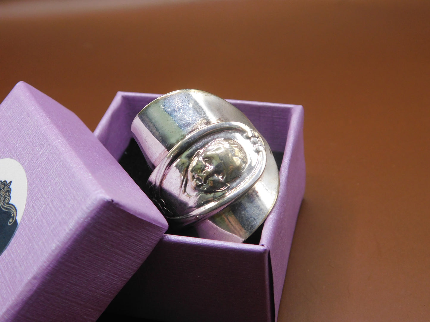 Beautiful, Elegant Gerber Baby Repurposed Spoon Ring