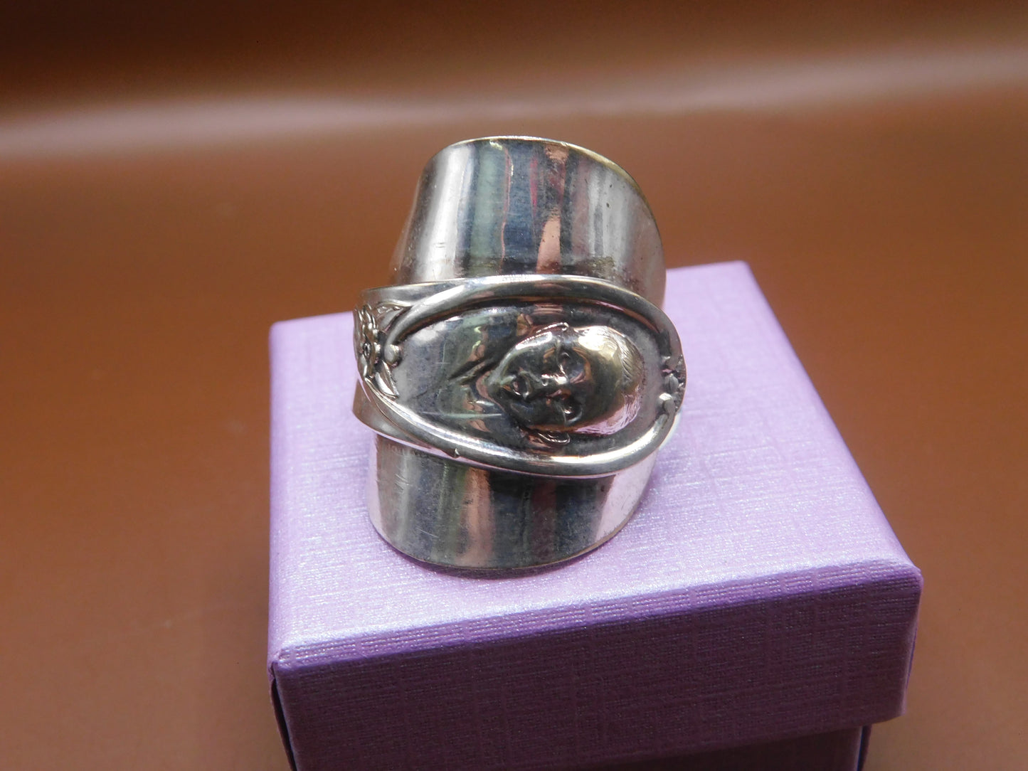 Beautiful, Elegant Gerber Baby Repurposed Spoon Ring