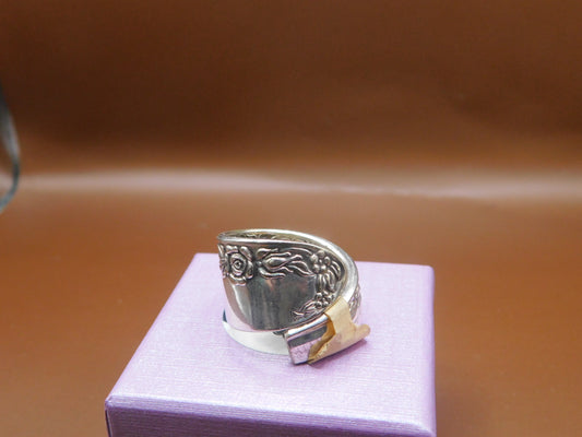 Beautiful Repurposed Spoon Wrap Ring