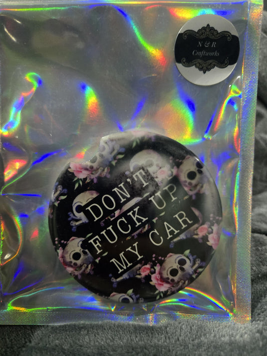 Ceramic car coaster (explicit)