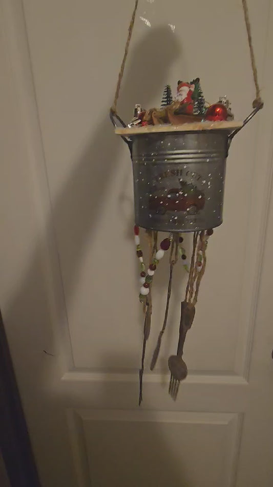 One of a kind windchime perfect for the holidays