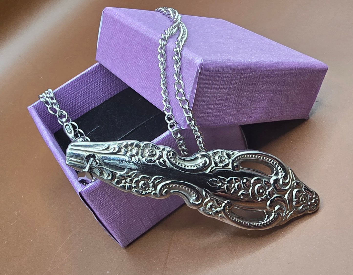 Stainless steel spoon handle necklace