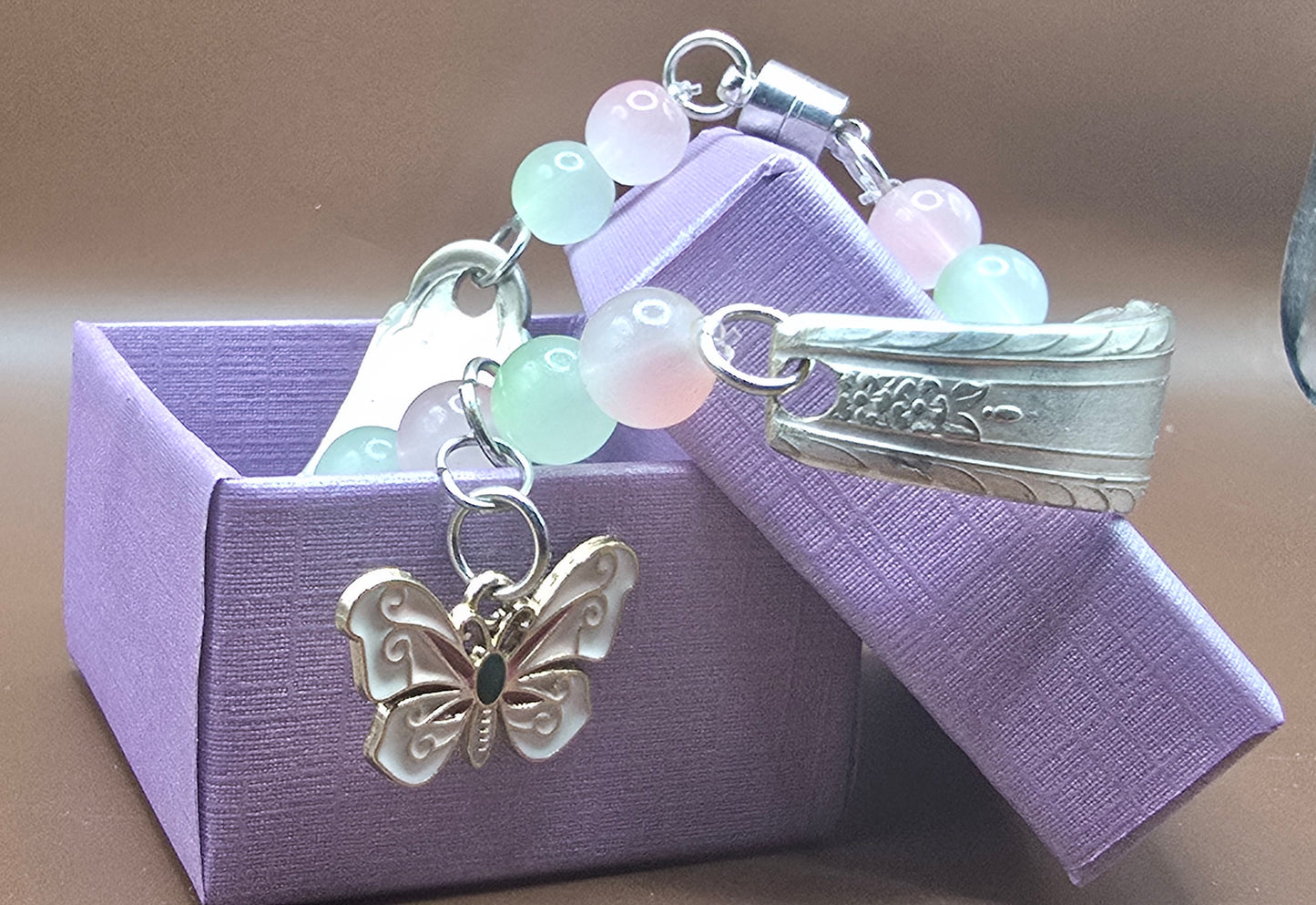 Repurposed spoon handle braclet