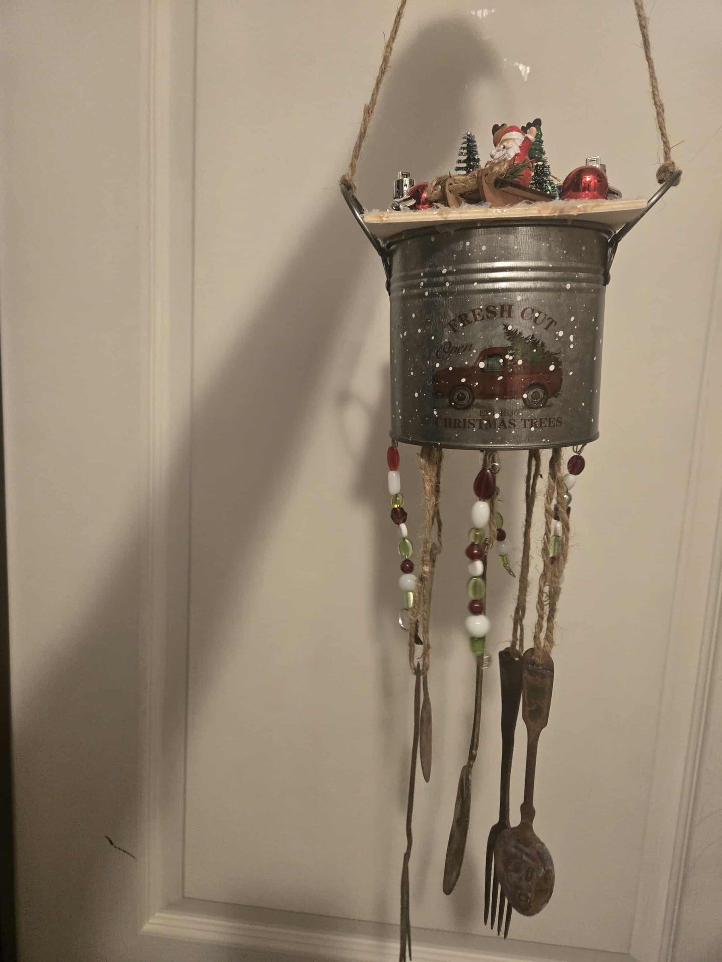 One of a kind windchime perfect for the holidays