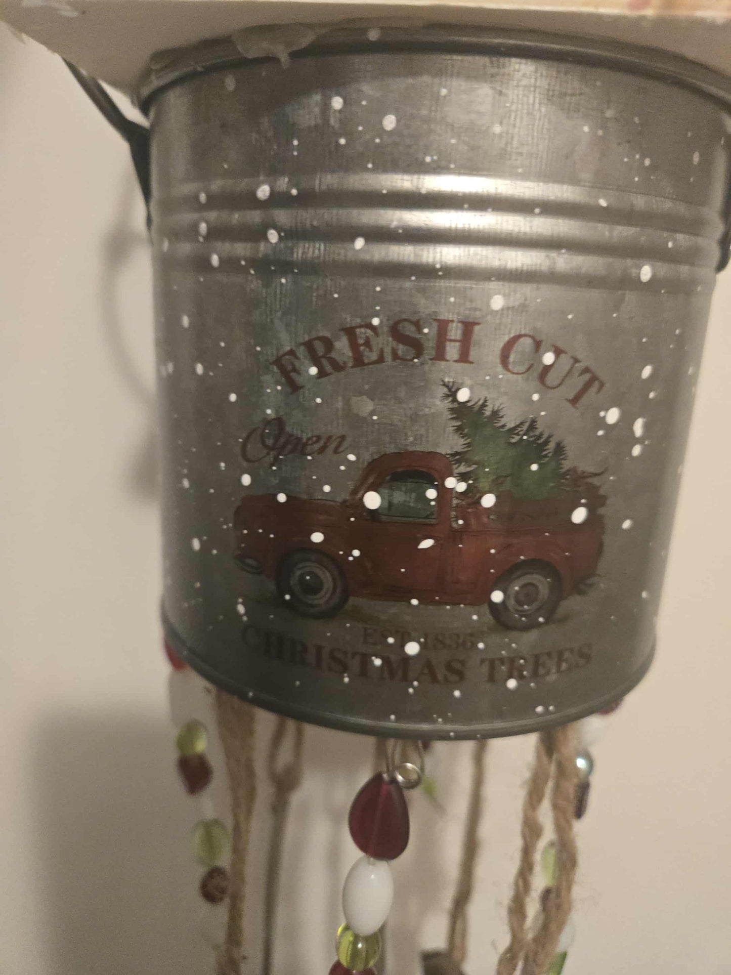 One of a kind windchime perfect for the holidays