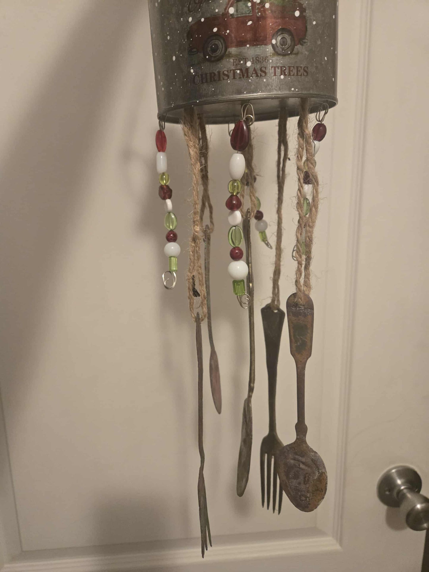 One of a kind windchime perfect for the holidays