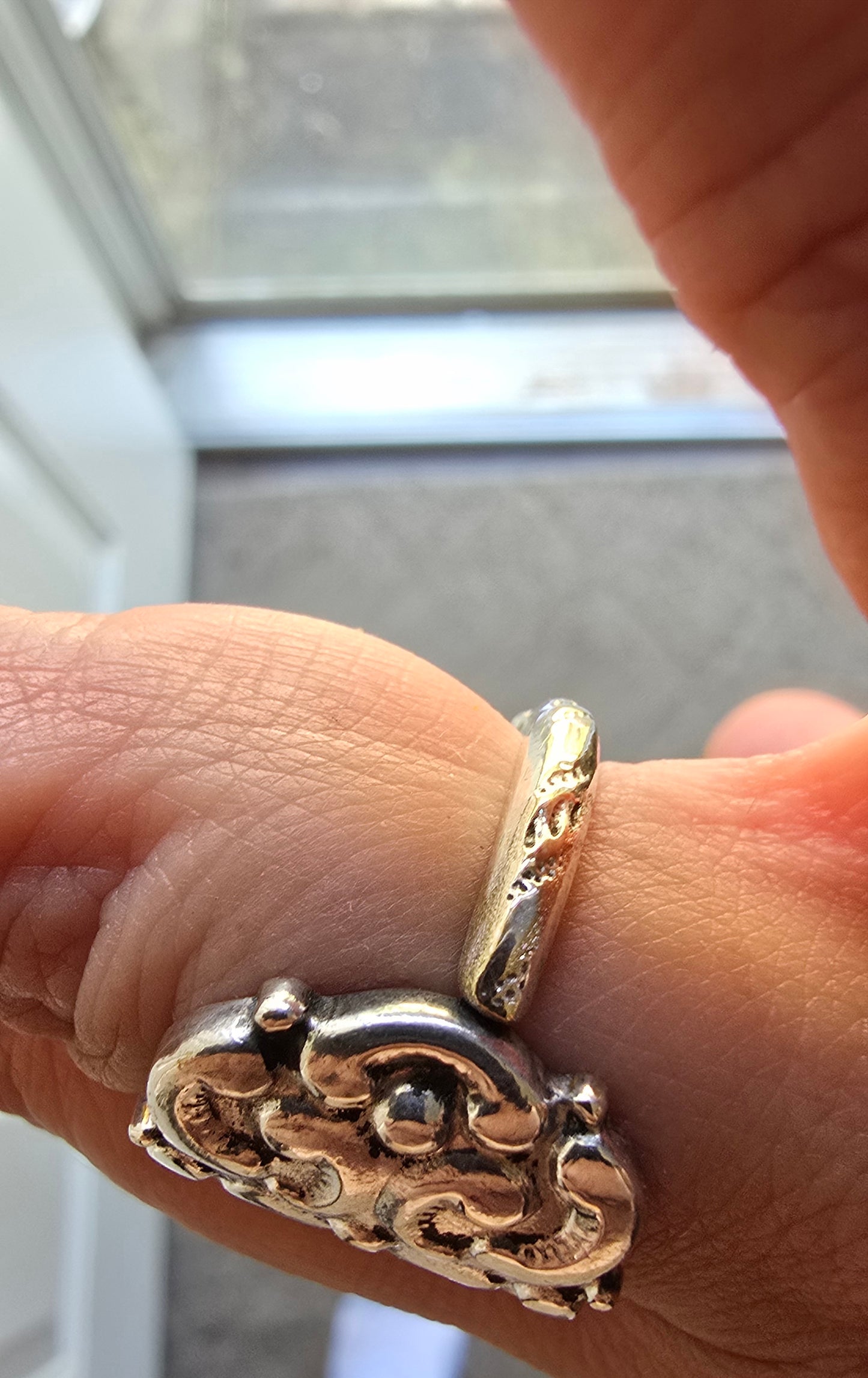 Vintage Repurposed spoon jewelry set (necklace and ring)