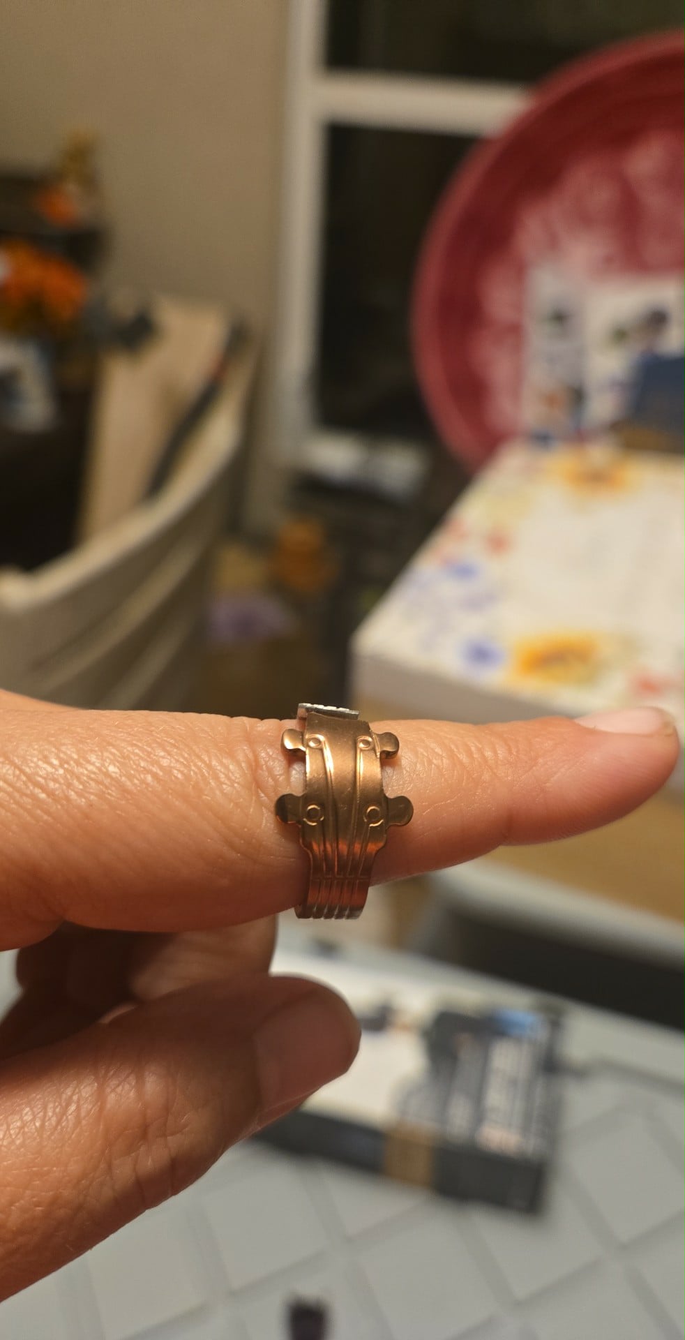 Guitar fret board ring