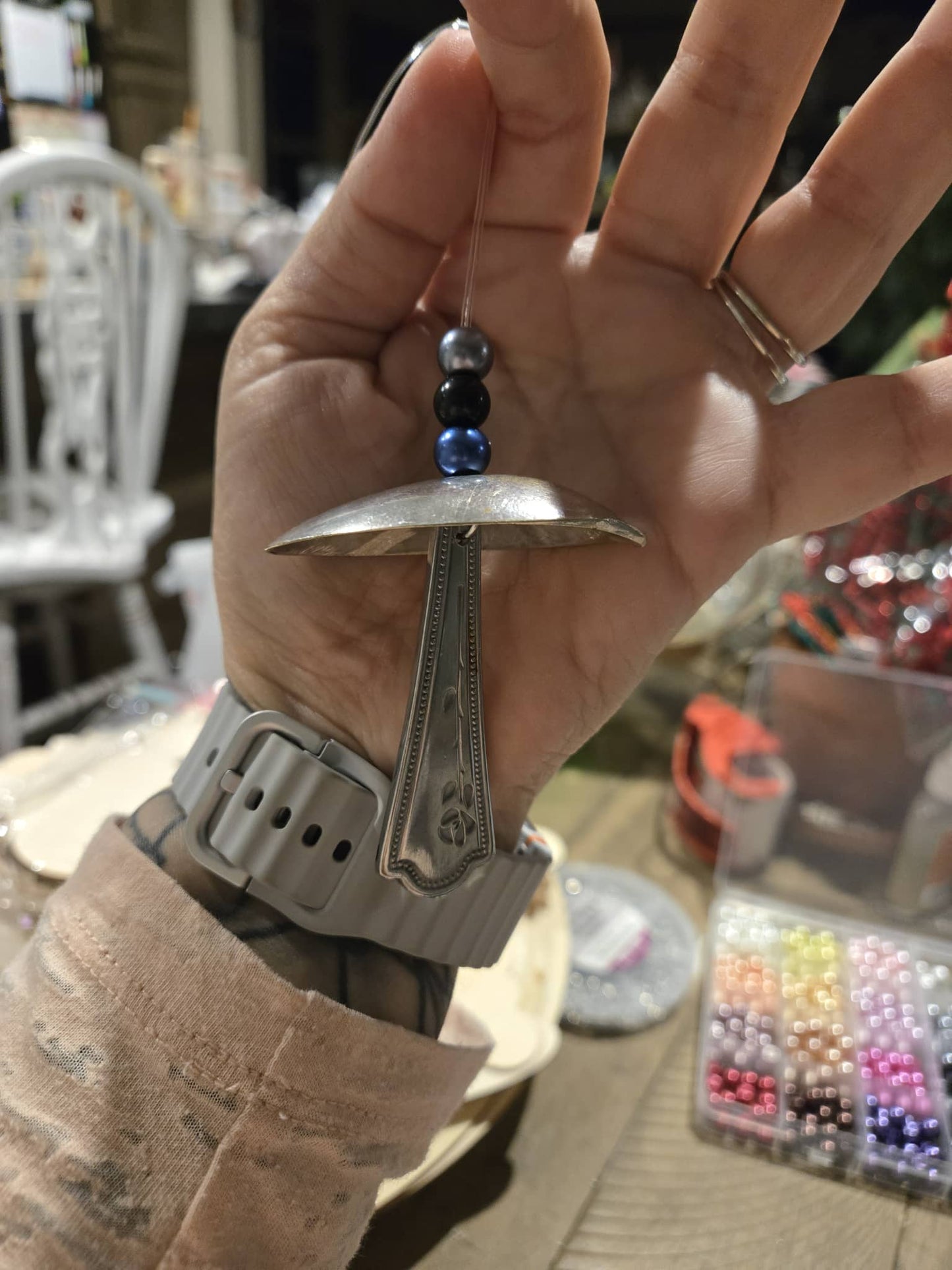 Display your love of mushrooms with these mushrooms crafted from repurposed spoons