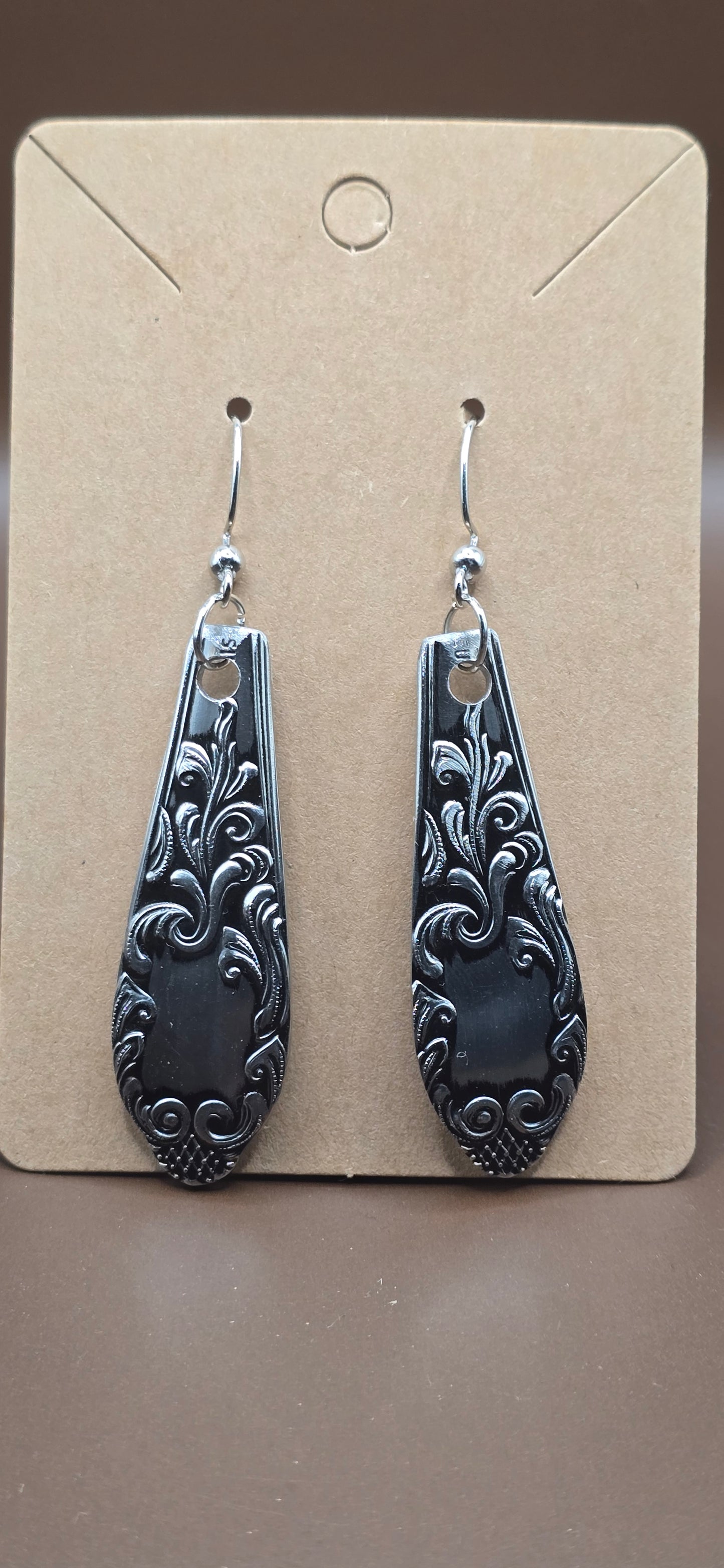 Vintage Repurposed Spoon Handle earrings